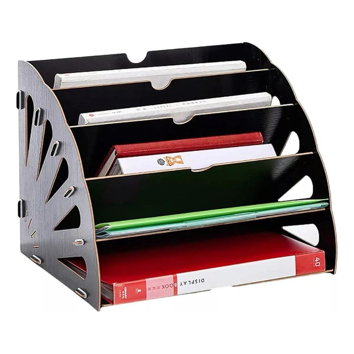 GENERICO - Estante de Madera Organizador para Escritorio y Archivos