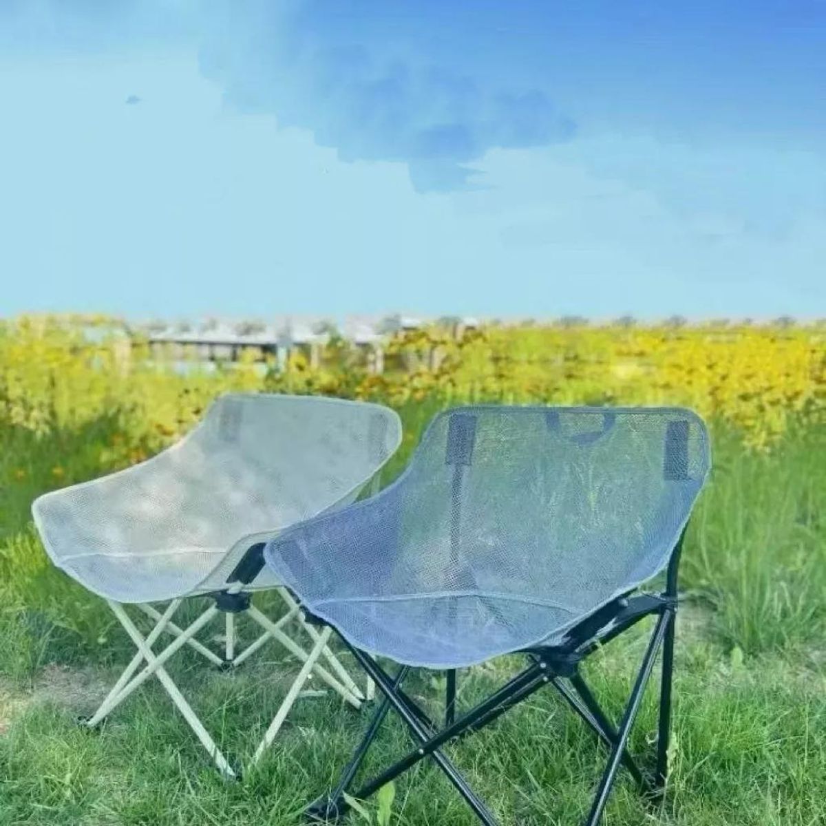 GENERICO - Silla Plegable Portátil para Camping y Playa con Bolsa