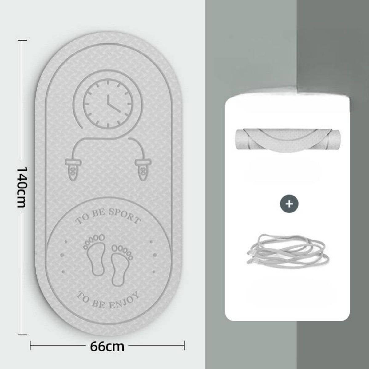 GENERICO - Mat de Pilates Extra Grueso de 10 mm para Entrenamiento