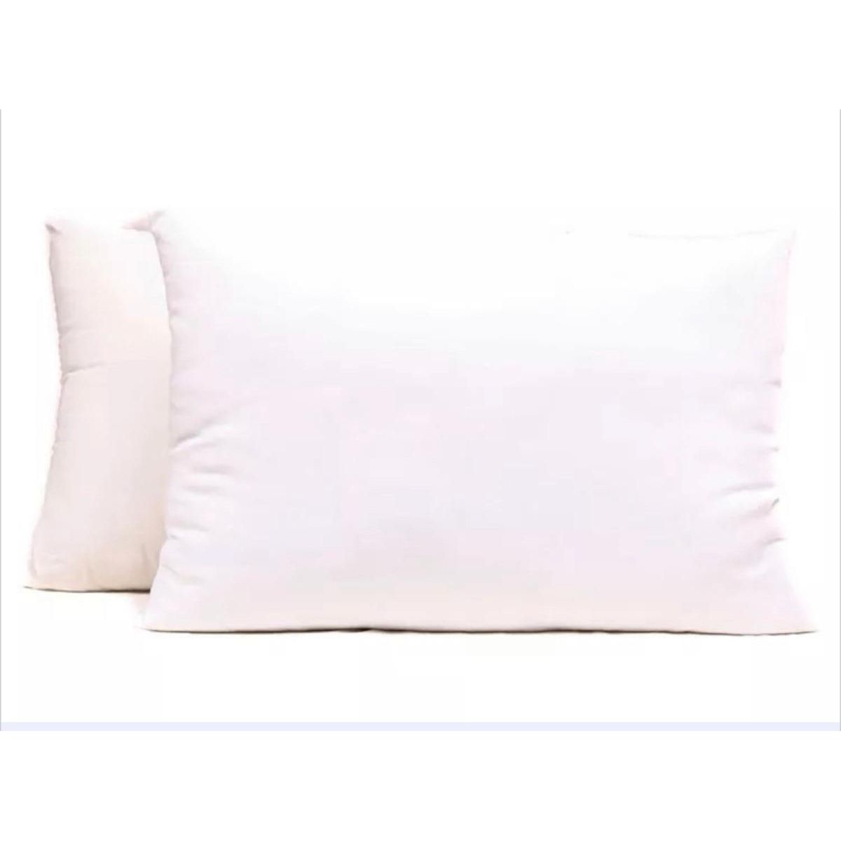 GENERICO - Pack de 2 Almohadas Rosadas de Microfibra 45x65cm