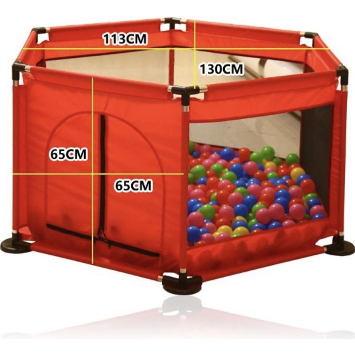 GENERICO - Corral de Seguridad para Bebés con Malla Protectora