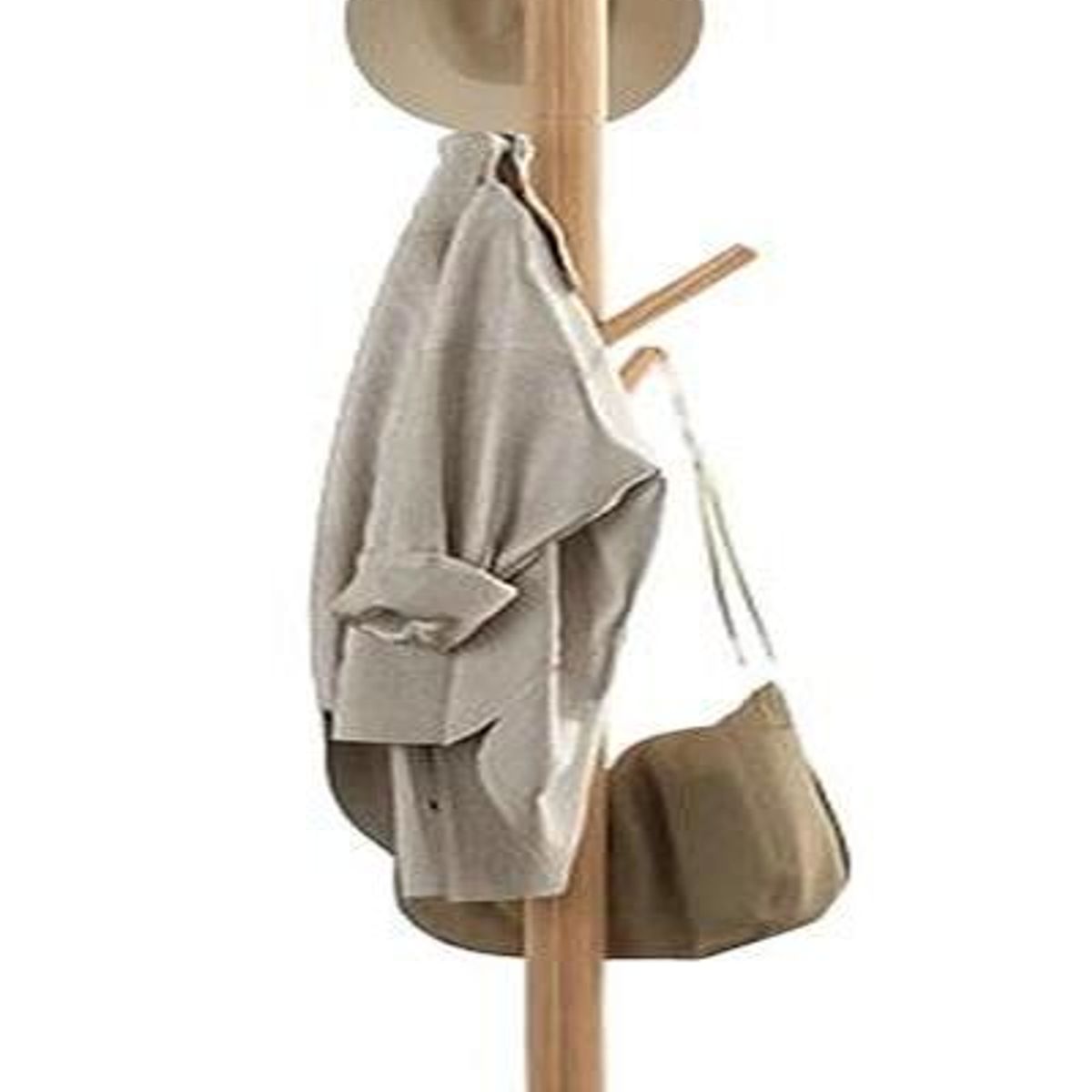 GENERICO - Perchero Colgador de Pie de Madera Bamboo 170 cm