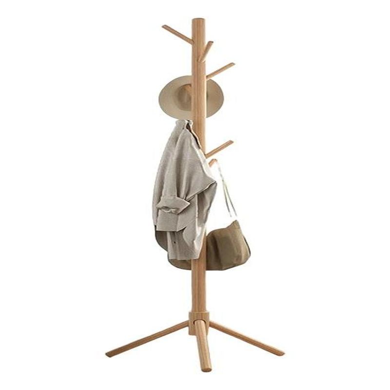 GENERICO - Perchero Colgador de Pie de Madera Bamboo 170 cm