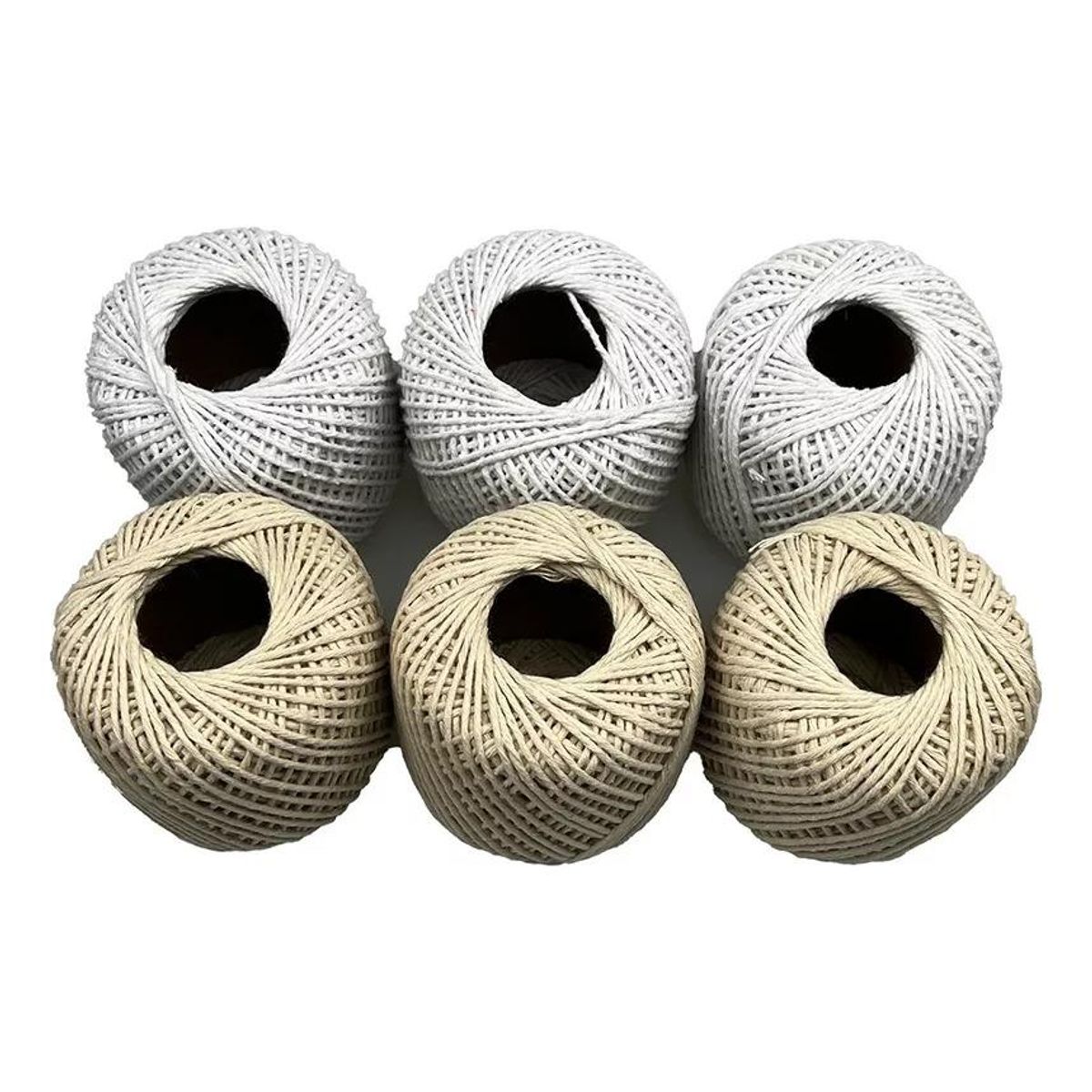 GENERICO - Ovillo de Cuerda de Yute Orgánico 1mm Pack de 6