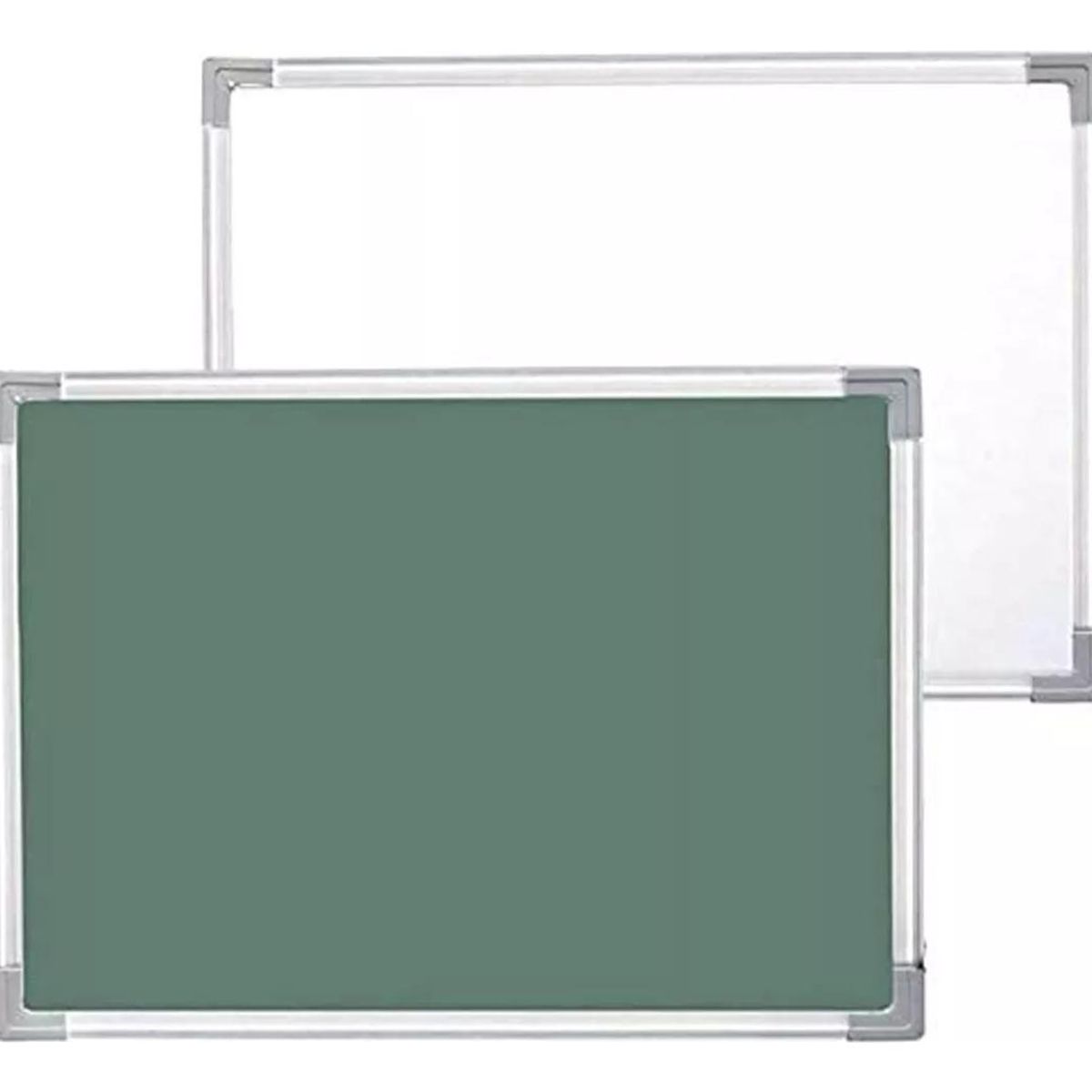 GENERICO - Pizarra Magnética Doble Cara 60x90 cm con Marco de Aluminio