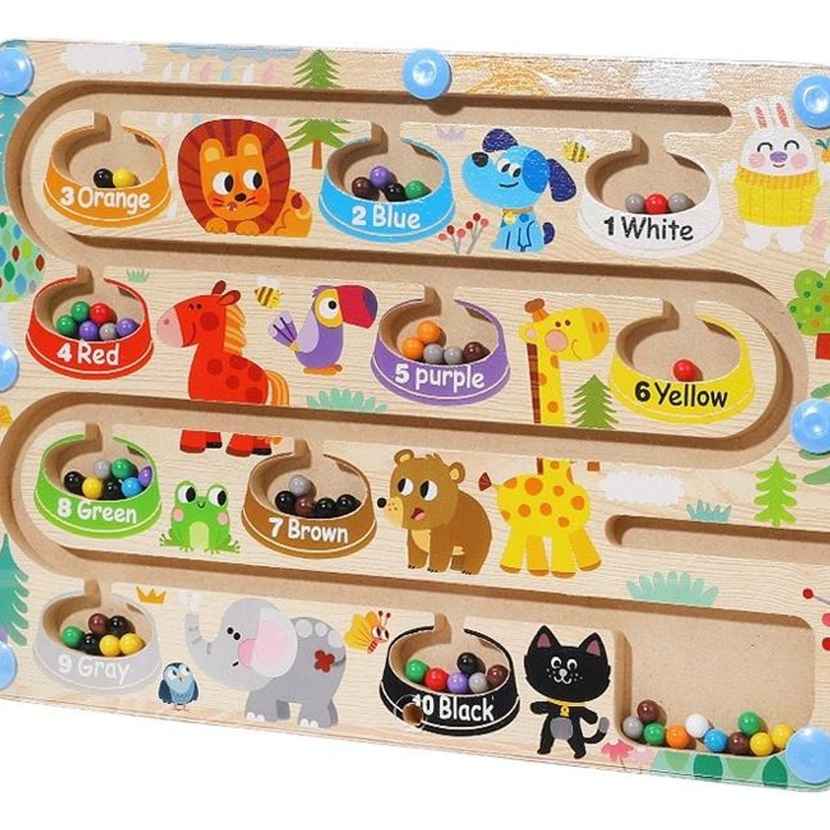 GENERICO - Juego Didáctico Montessori para Colores y Motoras