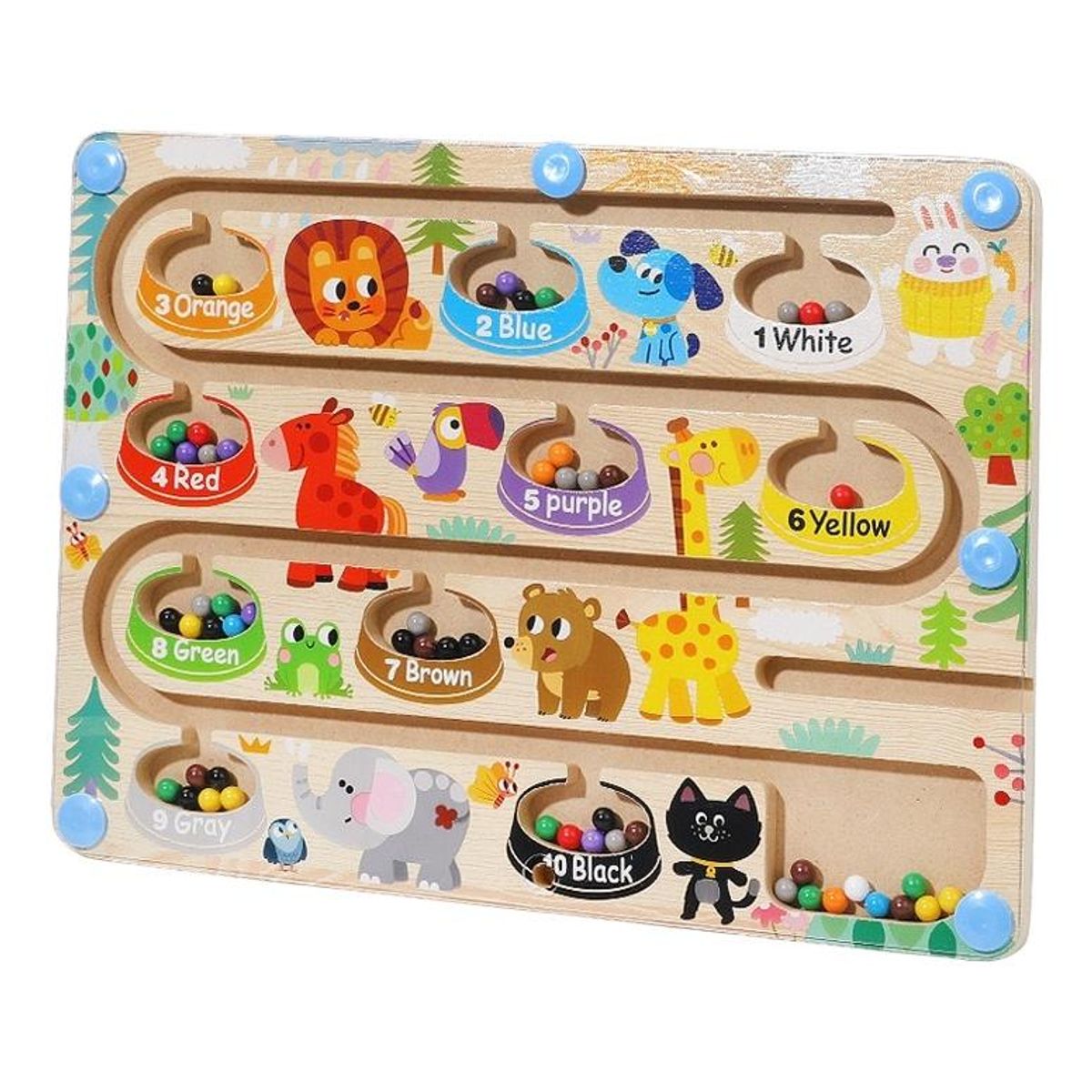 GENERICO - Juego Didáctico Montessori para Colores y Motoras