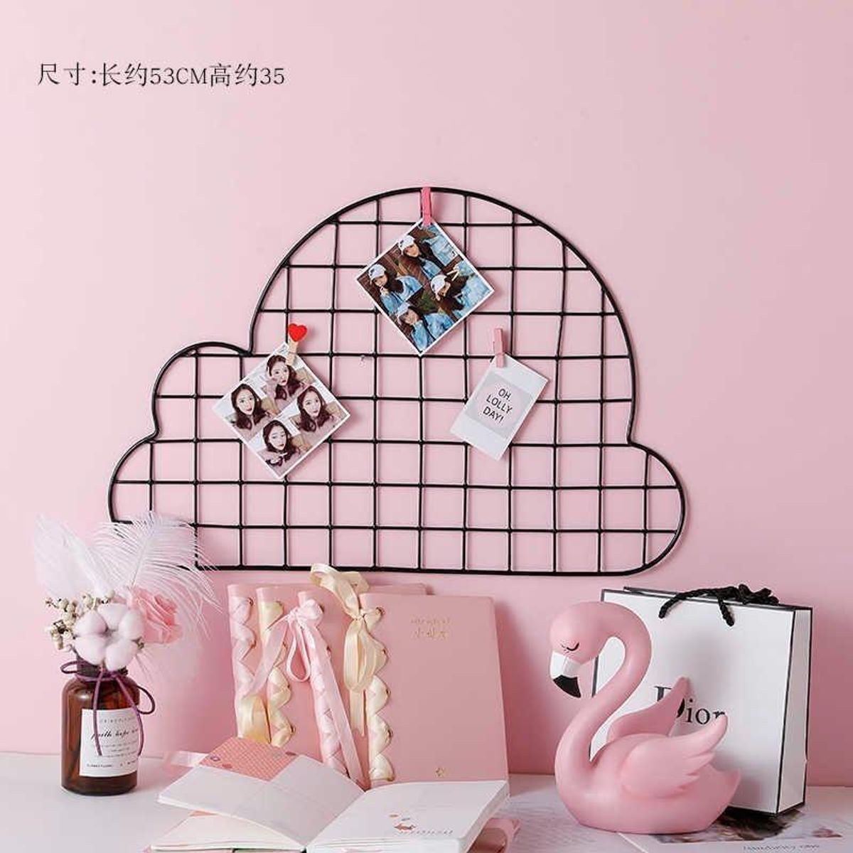 GENERICO - Rejilla Metálica para Fotos y Marcos en Colores Variados