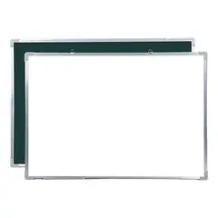 GENERICO - Pizarra Doble Cara Magnética 60x90 cm para Tiza y Acrílica