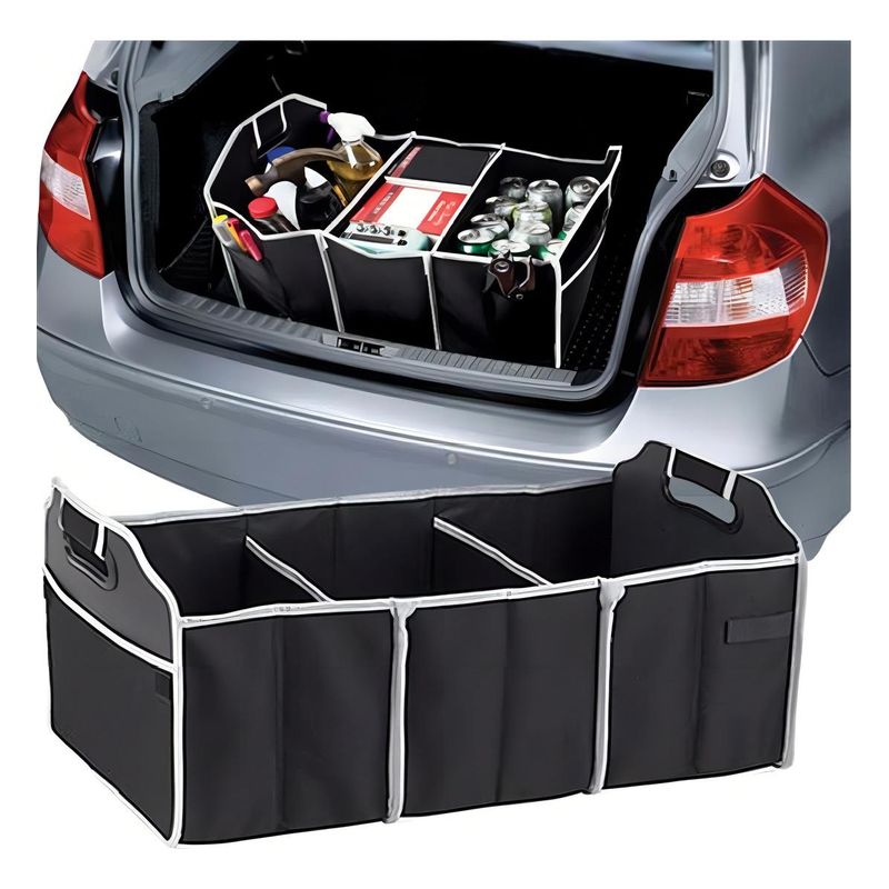 GENERICO - Organizador Plegable de Maletero para Vehículos Color Negro