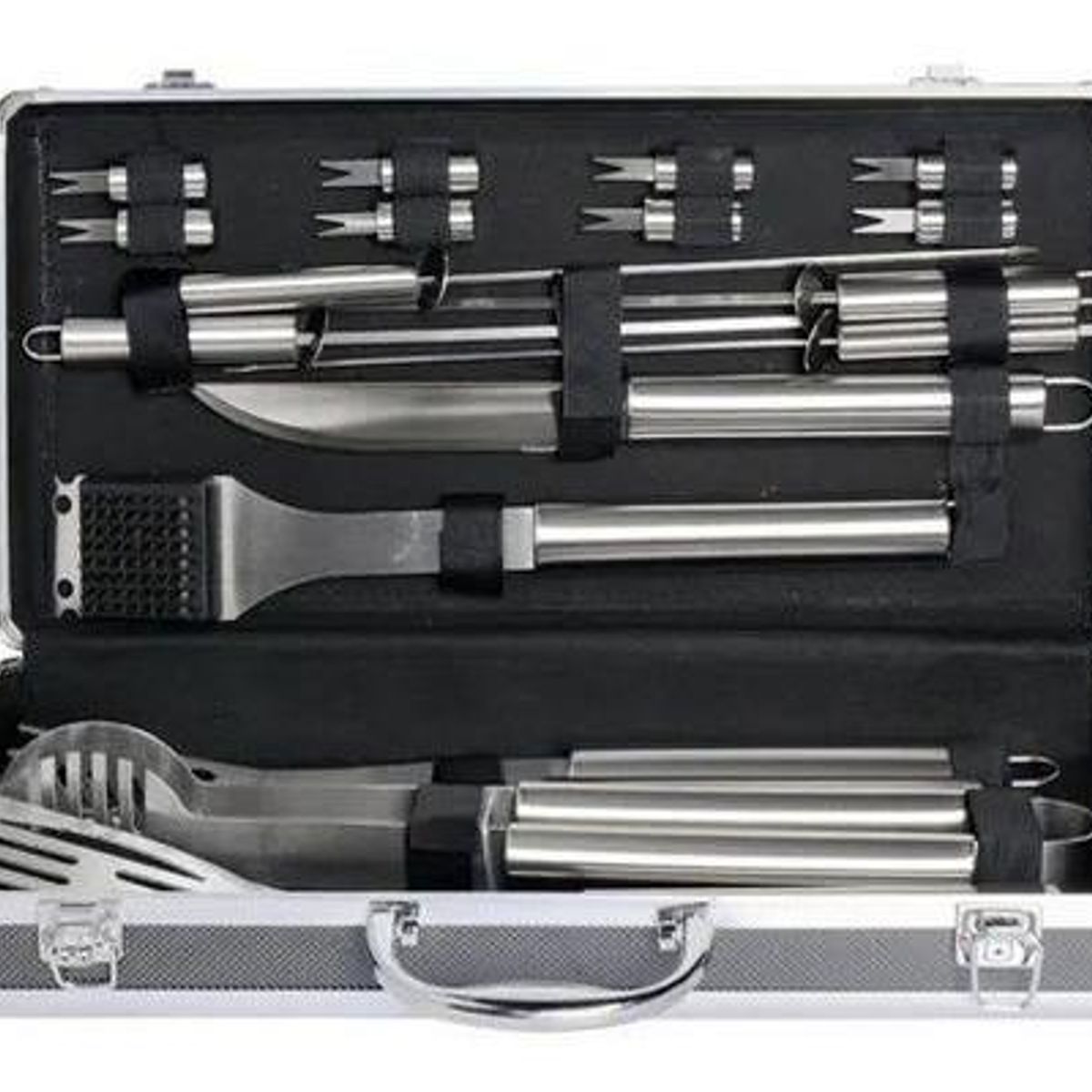 GENERICO - Kit Completo de Herramientas para Parrilla - 18 Piezas