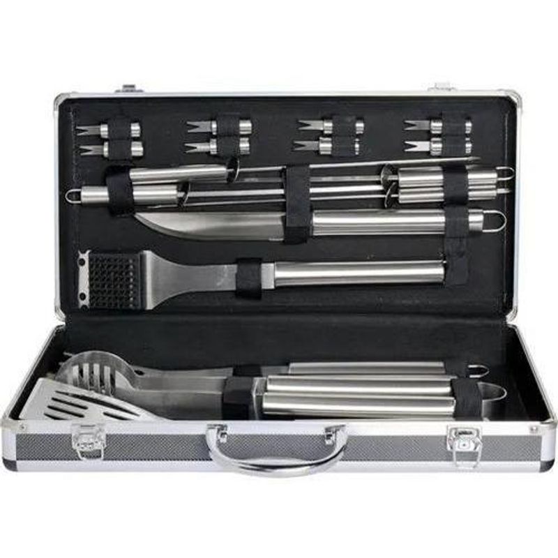 GENERICO - Kit Completo de Herramientas para Parrilla - 18 Piezas