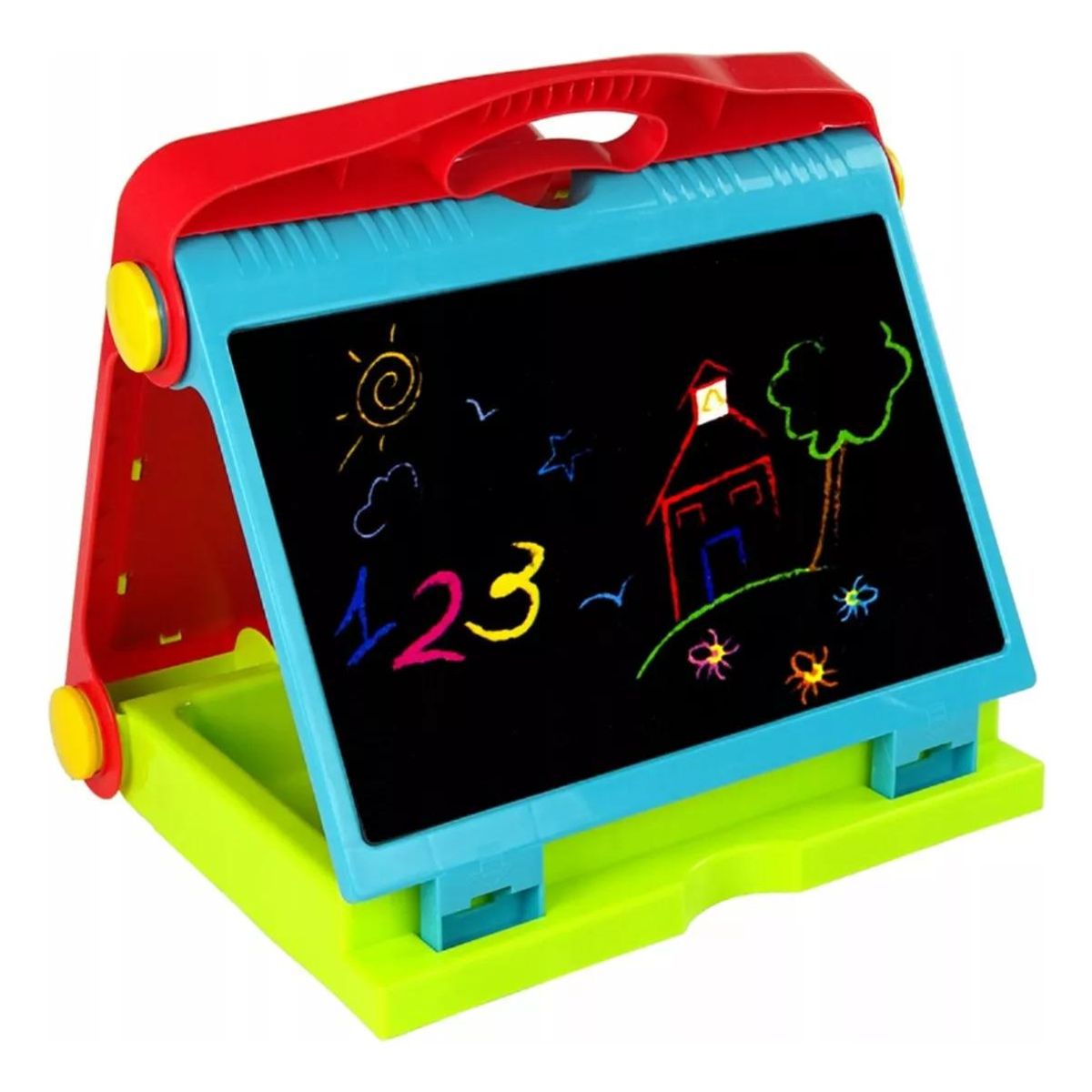 GENERICO - Pizarra 2 En 1 Doble Cara para Escritura y Pintura