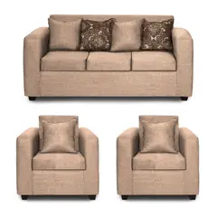 ADONIS LEUDH - Living 3+1+1 Ezeiza Tela Lisa Beige XL