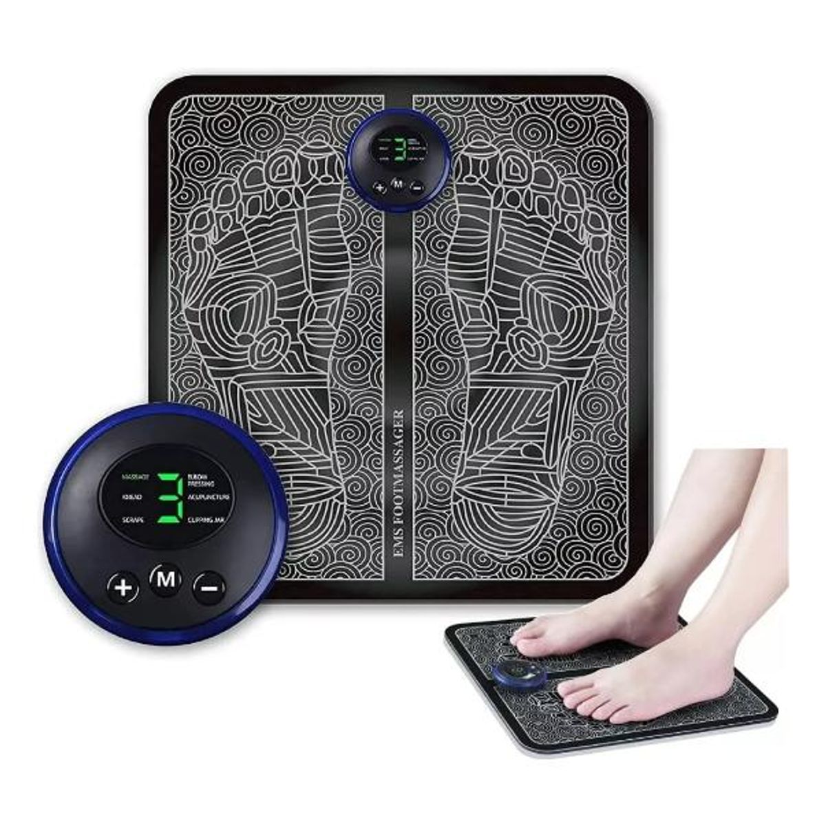 GENERICO - Masajeador Electrónico de Pies Plegable con EMS