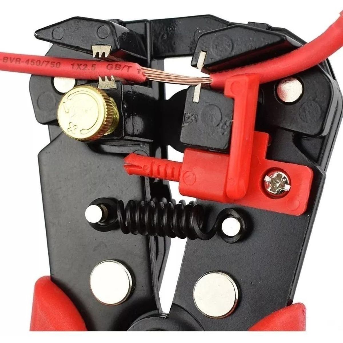 Alicate Pelacables Automático Multifuncional AmarilloNegro, marca GENERICO - Foto 2