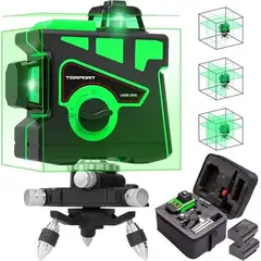 GENERICO - Nivel Láser Verde de 12 Líneas 360° para Precisión Profesional