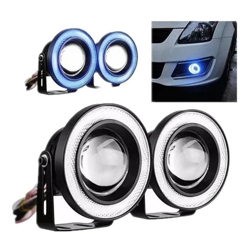 GENERICO - Focos LED Neblinero Ojos de Ángel 30W Luz Blanca