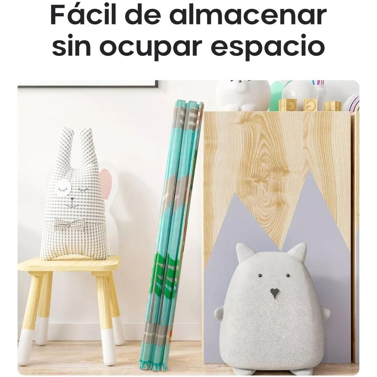 GENERICO - Alfombra Antigolpes Plegable para Niños Bebés 180x200cm