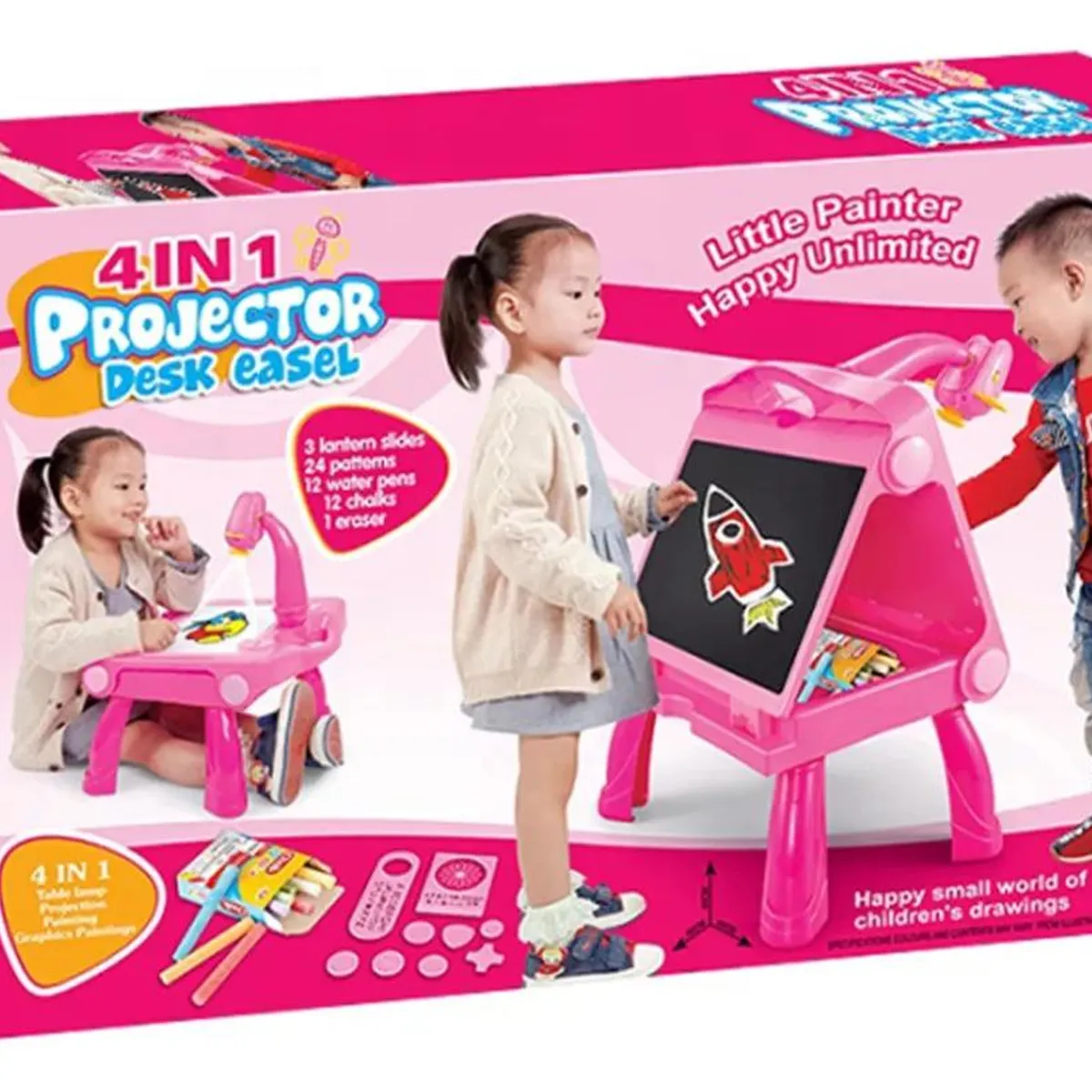 GENERICO - Escritorio Proyector Tipo Caballete con Tablero para Niños