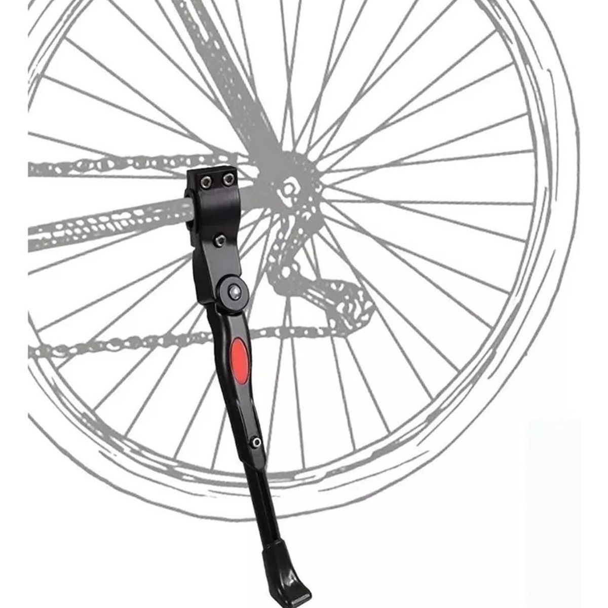 GENERICO - Soporte Pata de Bicicleta Ajustable de Aluminio