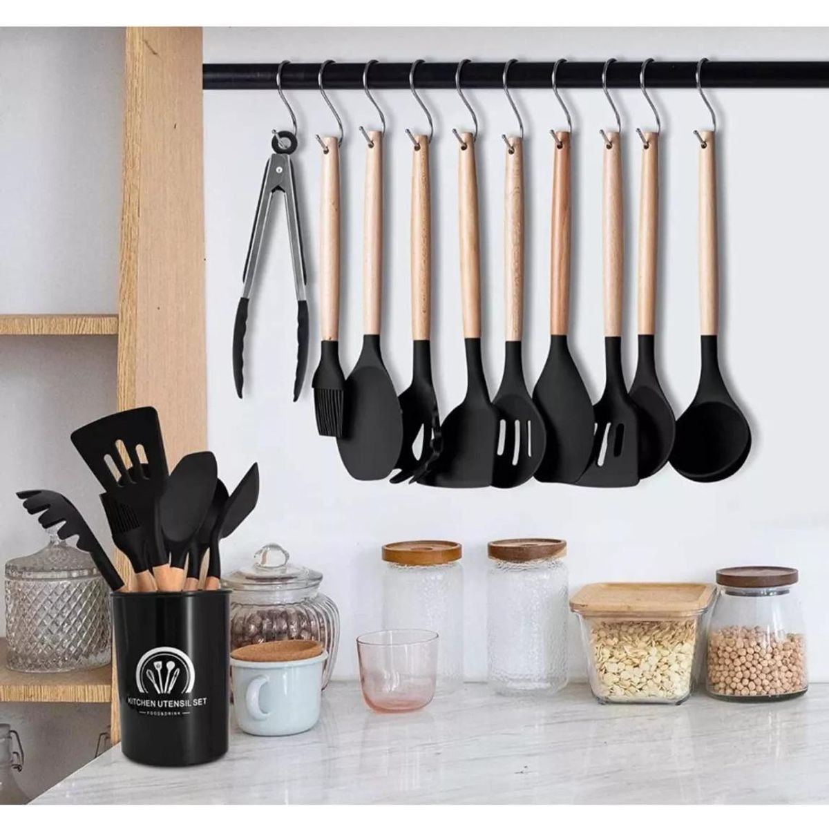 GENERICO - Juego de Utensilios de Cocina en Silicona 12 Piezas