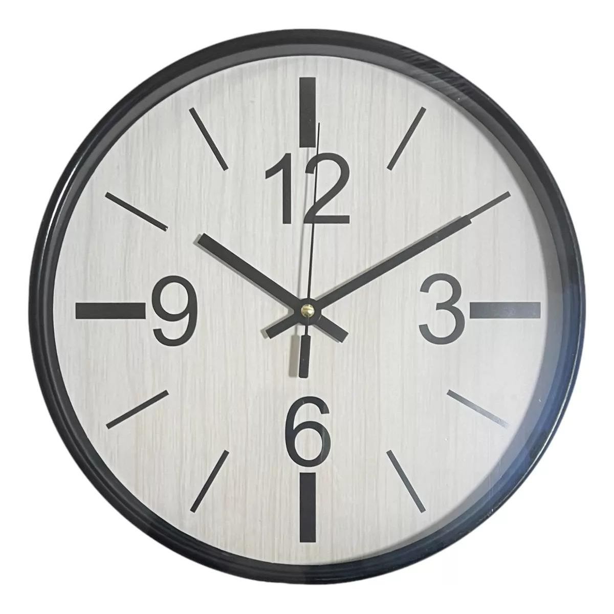 GENERICO - Reloj de Pared Moderno Silencioso 30 cm Diseño Redondo