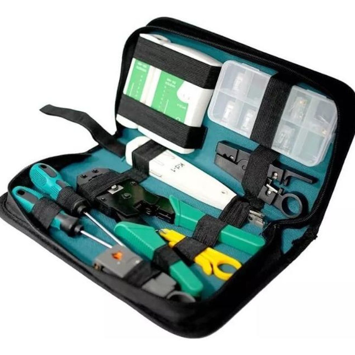 GENERICO - Kit de Herramientas para Cableado de Redes UTP RJ45
