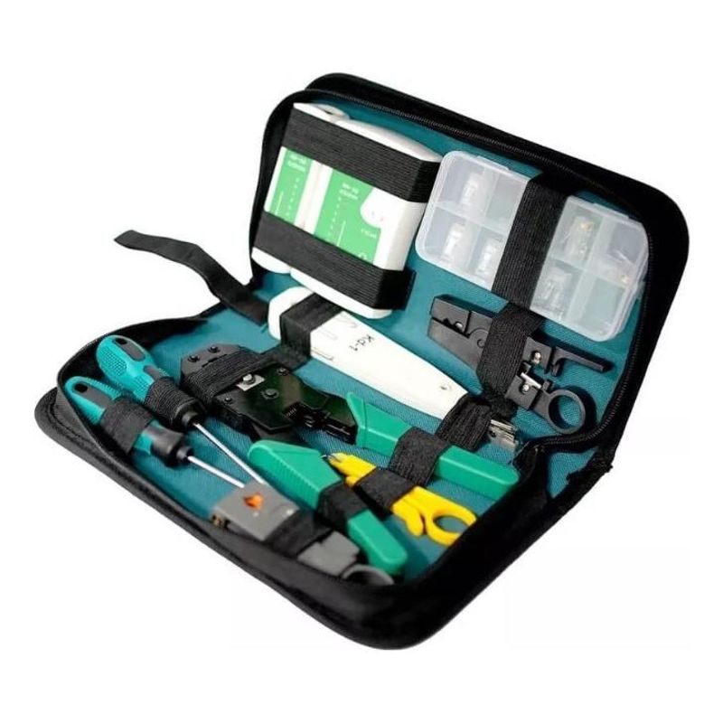 GENERICO - Kit de Herramientas para Cableado de Redes UTP RJ45