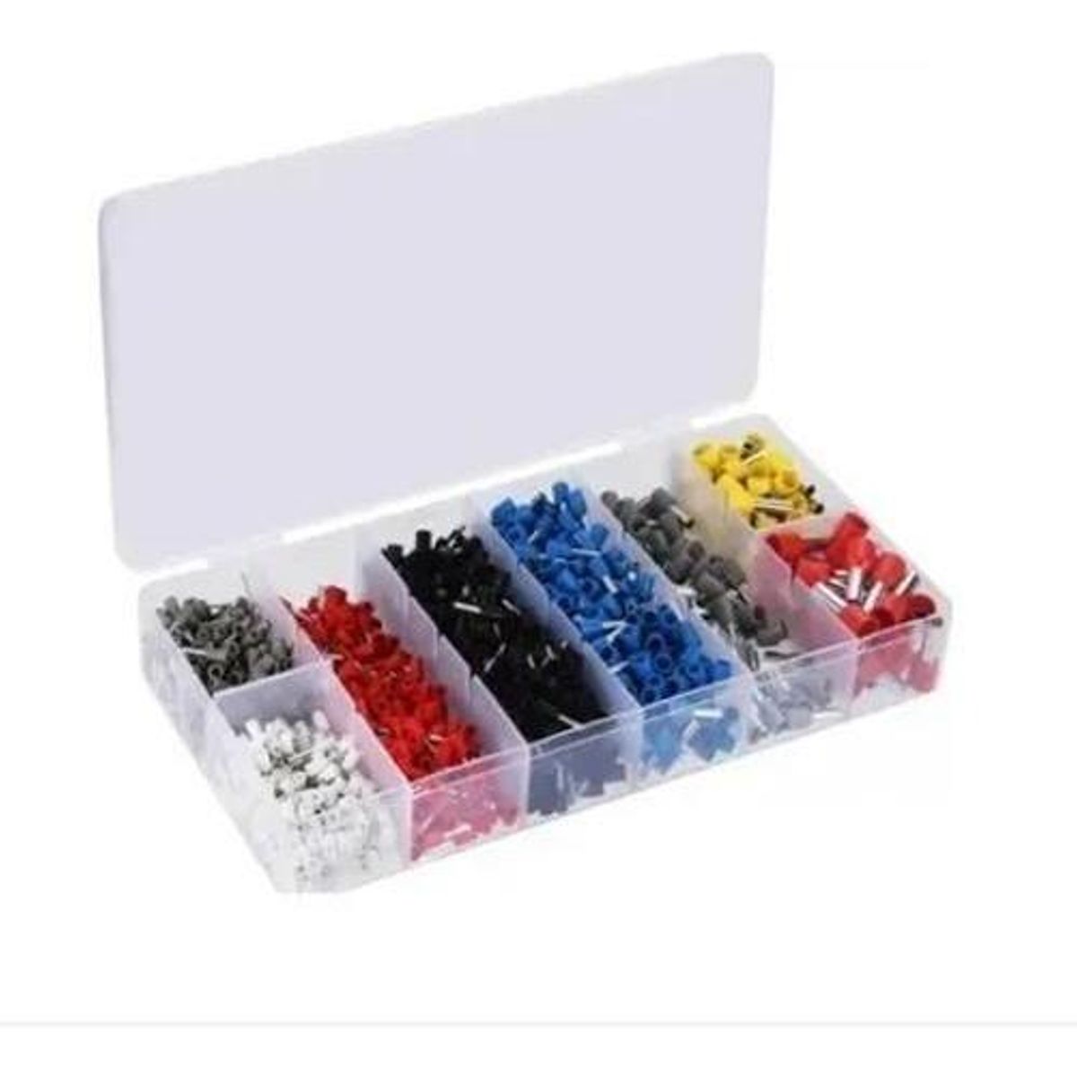 GENERICO - Kit de Terminales Eléctricos Tubulares 1200 Piezas Variadas