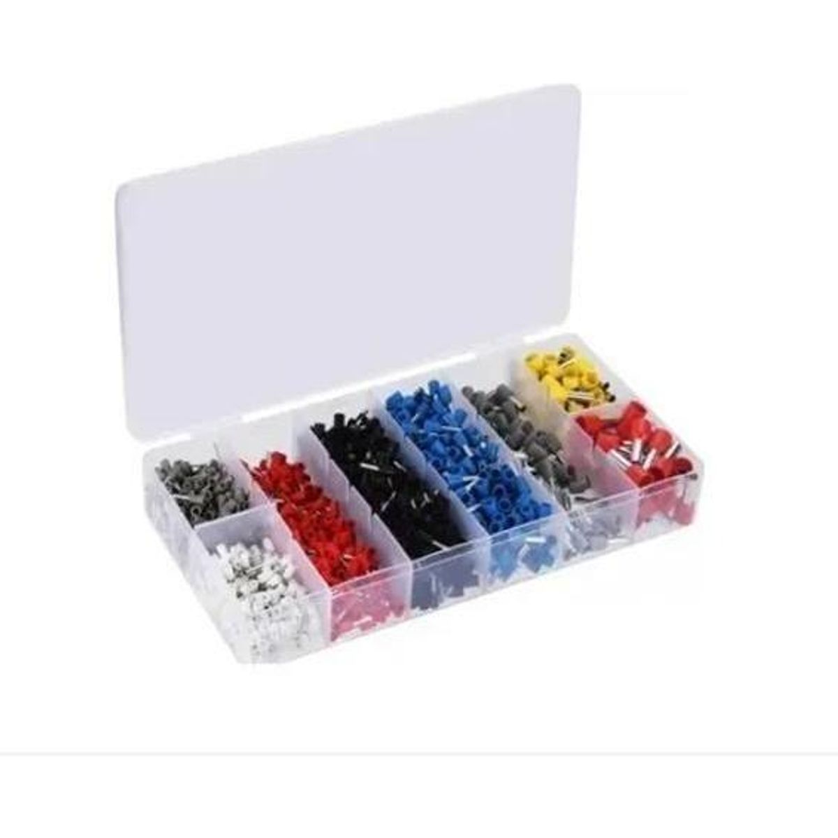 GENERICO - Kit de Terminales Eléctricos Tubulares 1200 Piezas Variadas