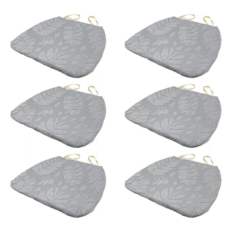 GENERICO - Pack de 6 Cojines Decorativos para Sillas con Diseño de Hoja