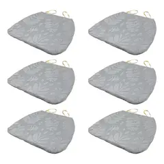 GENERICO - Pack de 6 Cojines Decorativos para Sillas con Diseño de Hoja