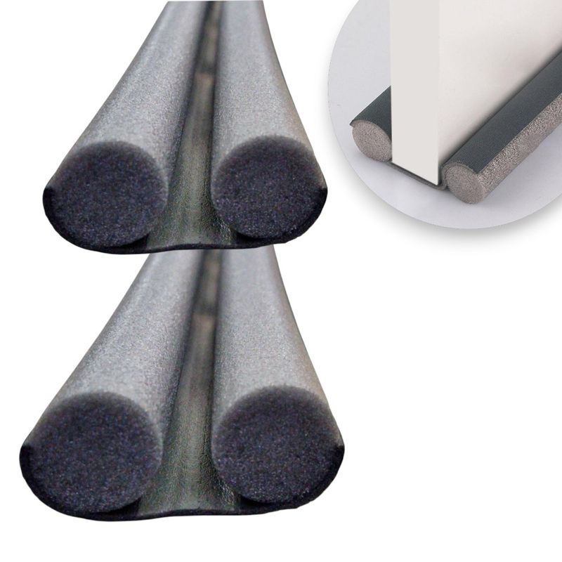 GENERICO - Pack X2 Protector Aislante De Frio Y Polvo Para Puertas