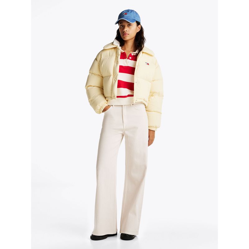 TOMMY HILFIGER - Jeans Solid Wide Leg Blanco Tommy Jeans