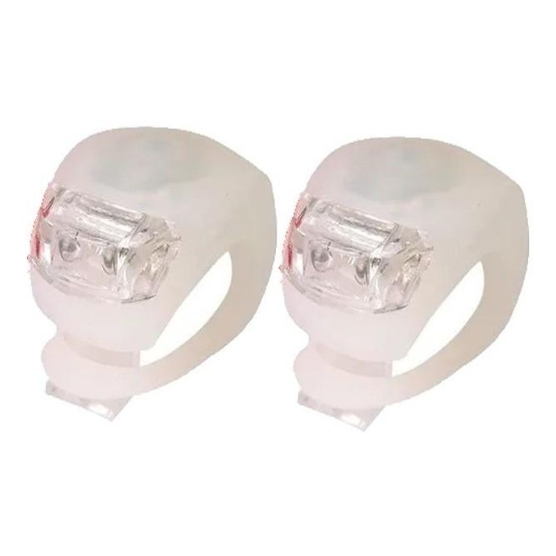 GENERICO - Pack de 2 Luces LED para Bicicleta de Silicona