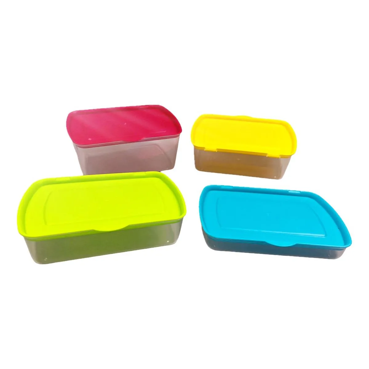 GENERICO - Set de 4 Contenedores Organizadores para Refrigerador