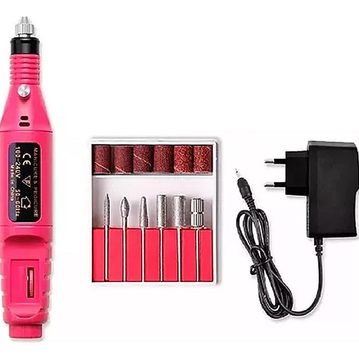GENERICO - Torno Eléctrico para Manicura y Pedicura 6 en 1