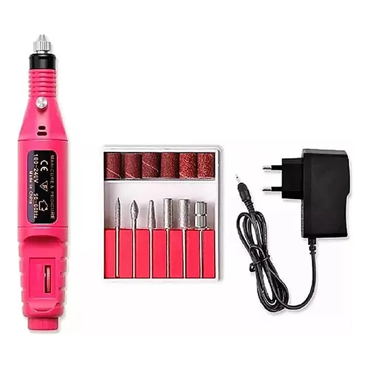 GENERICO - Torno Eléctrico para Manicura y Pedicura 6 en 1