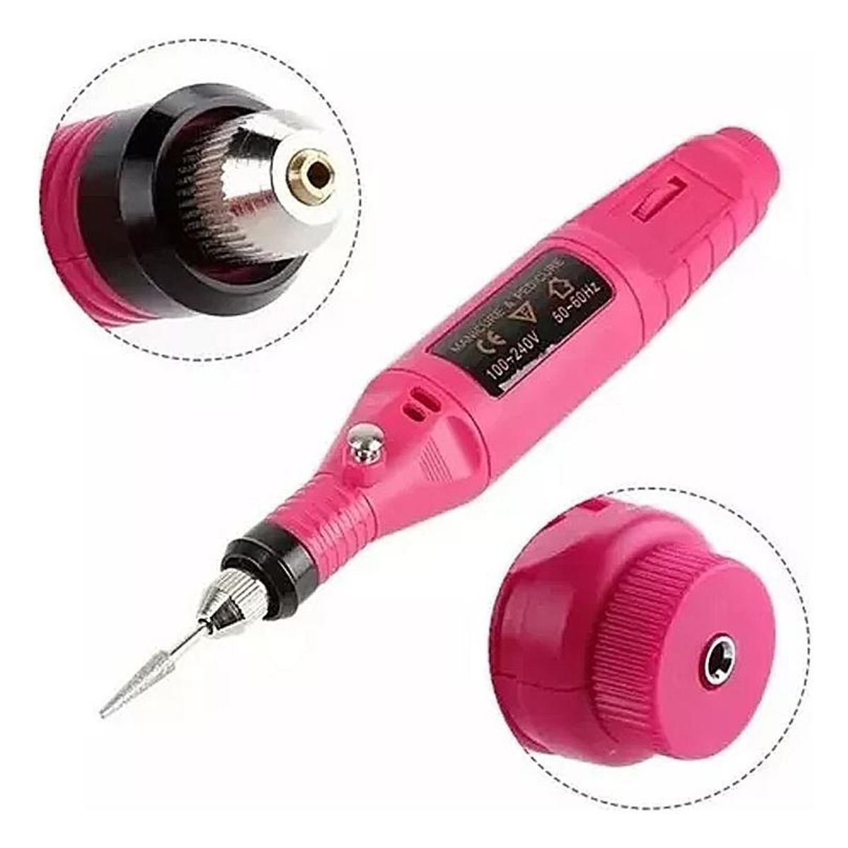 GENERICO - Torno Eléctrico para Manicura y Pedicura 6 en 1