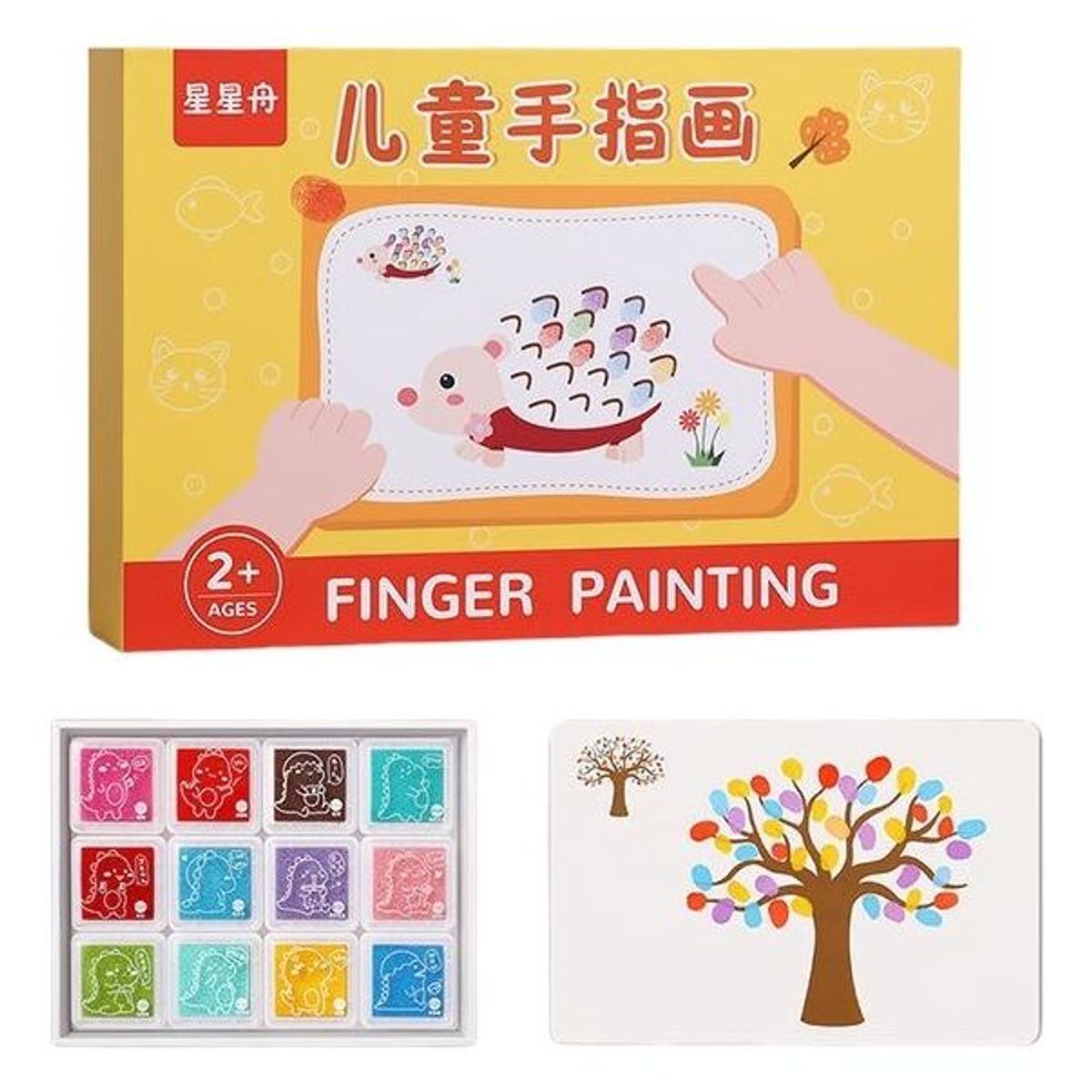 GENERICO - Esponjas para Pintura de Dedos para Niños Juego Colorido