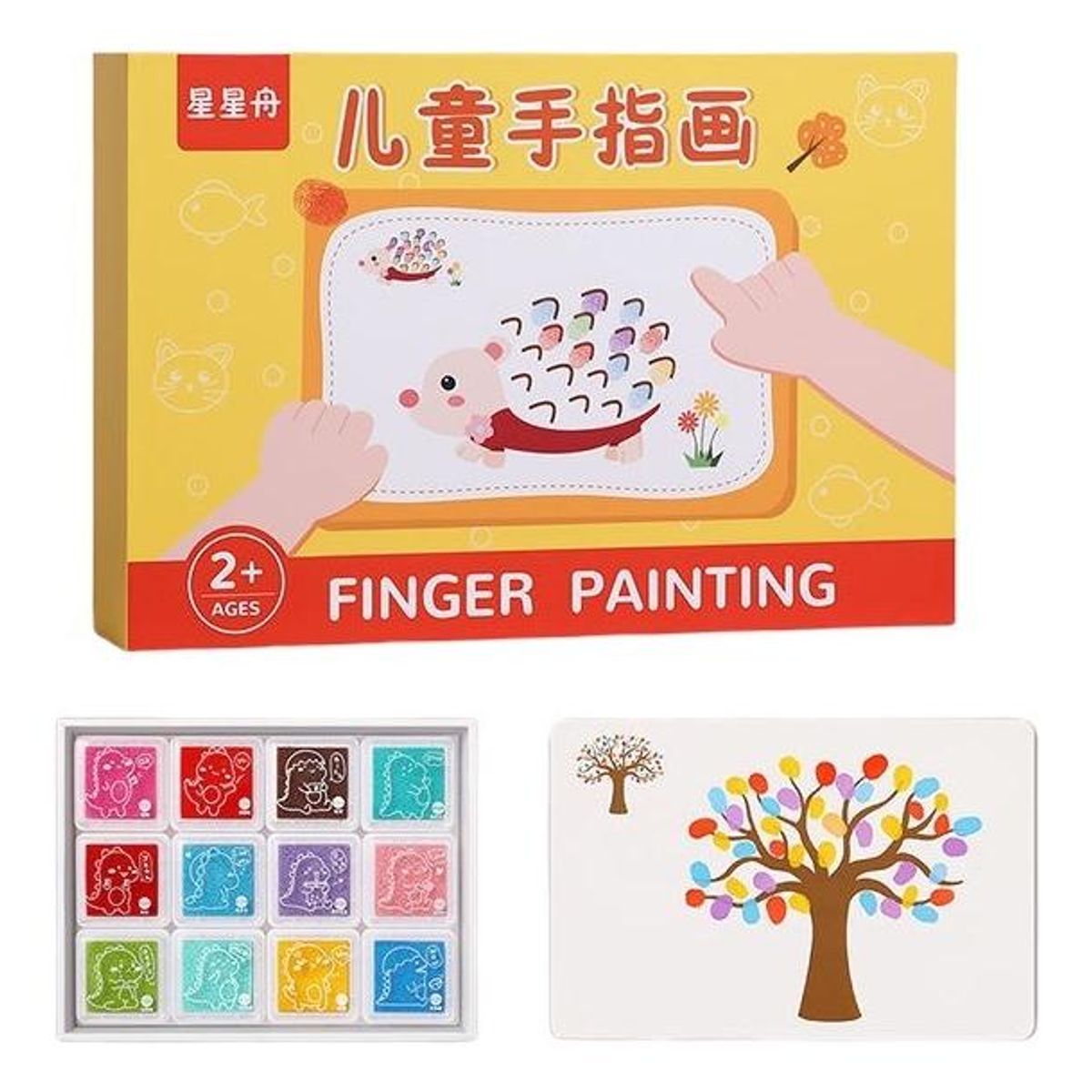 GENERICO - Esponjas para Pintura de Dedos para Niños Juego Colorido