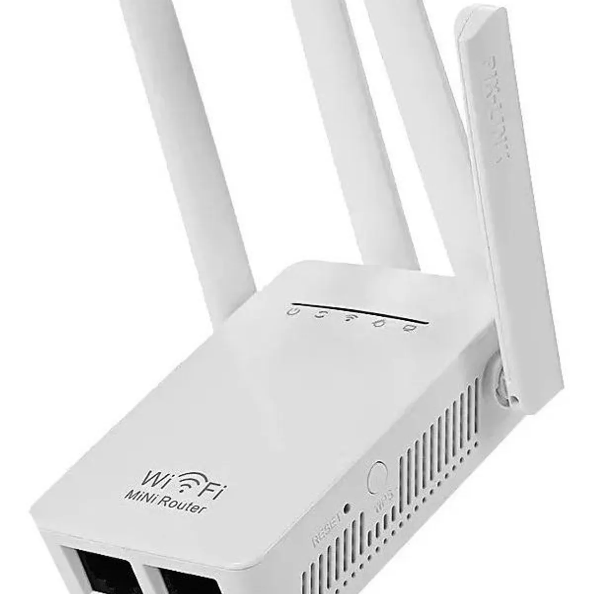 GENERICO - Router Repetidor Wifi 300 Mbps con 4 Antenas Direccionales.