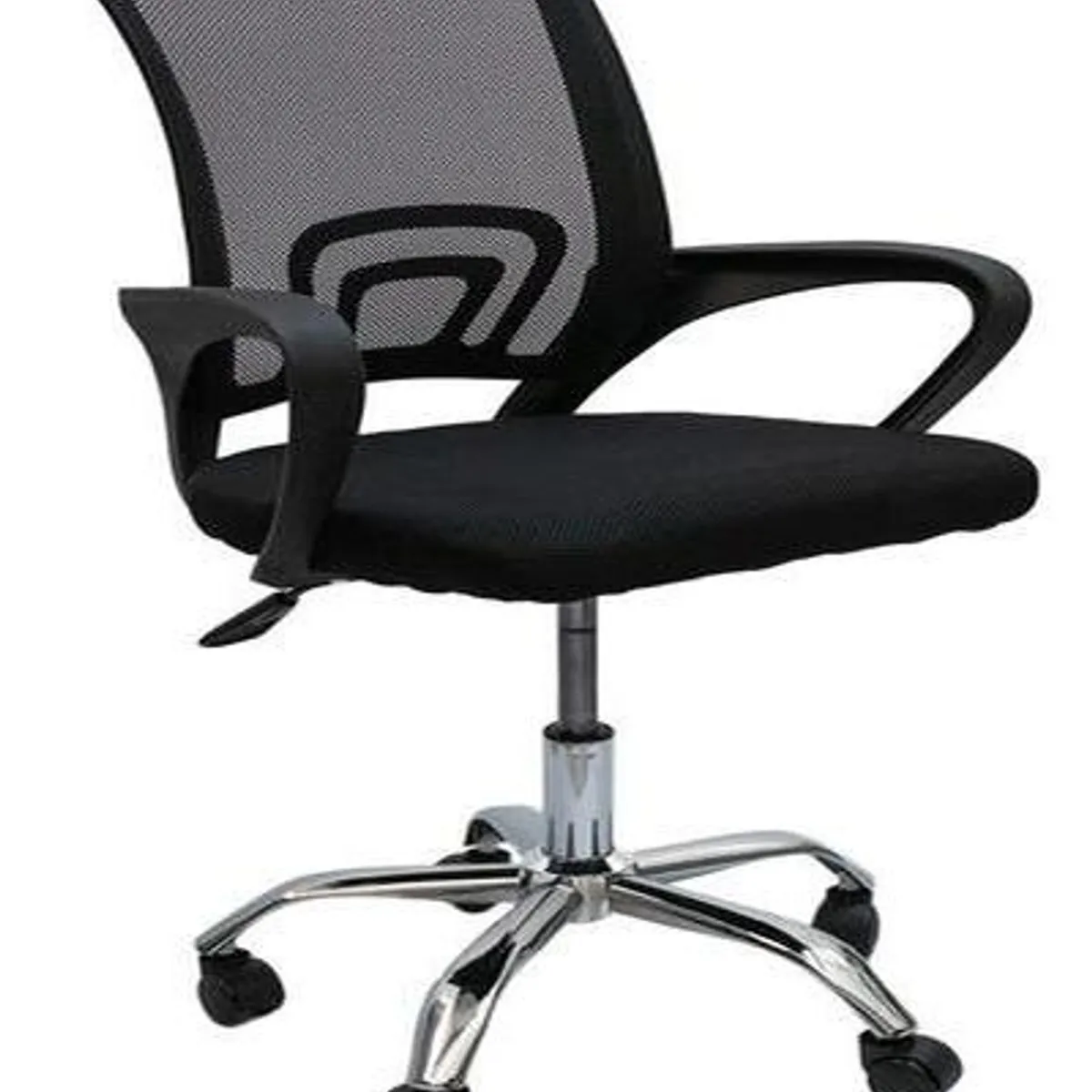 GENERICO - Silla Ergonómica Negra para Oficina y Estudio