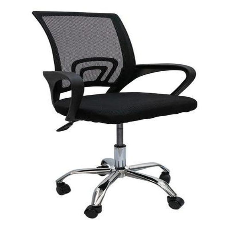GENERICO - Silla Ergonómica Negra para Oficina y Estudio