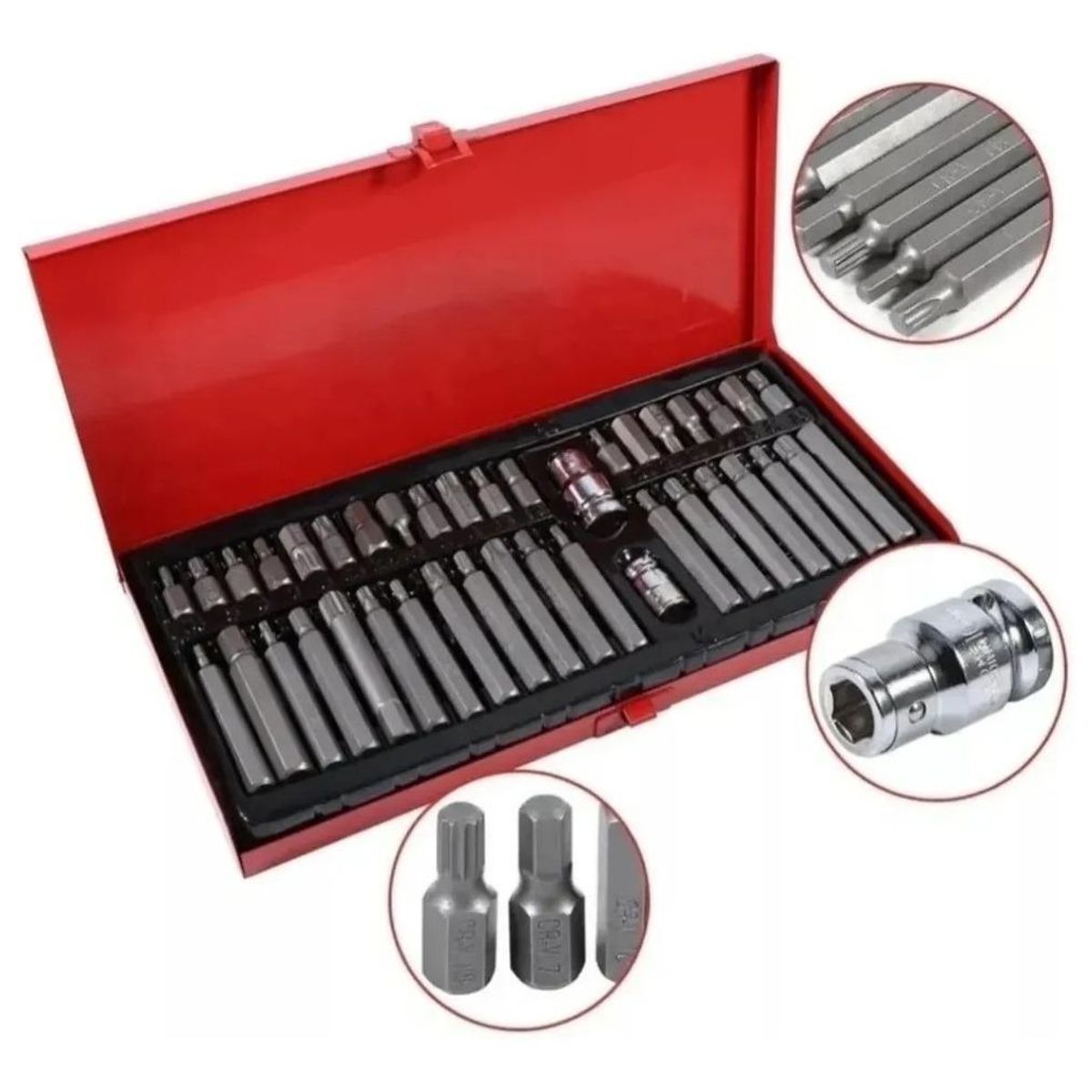 GENERICO - Kit de 40 Puntas Torx Allen y Hexagonales