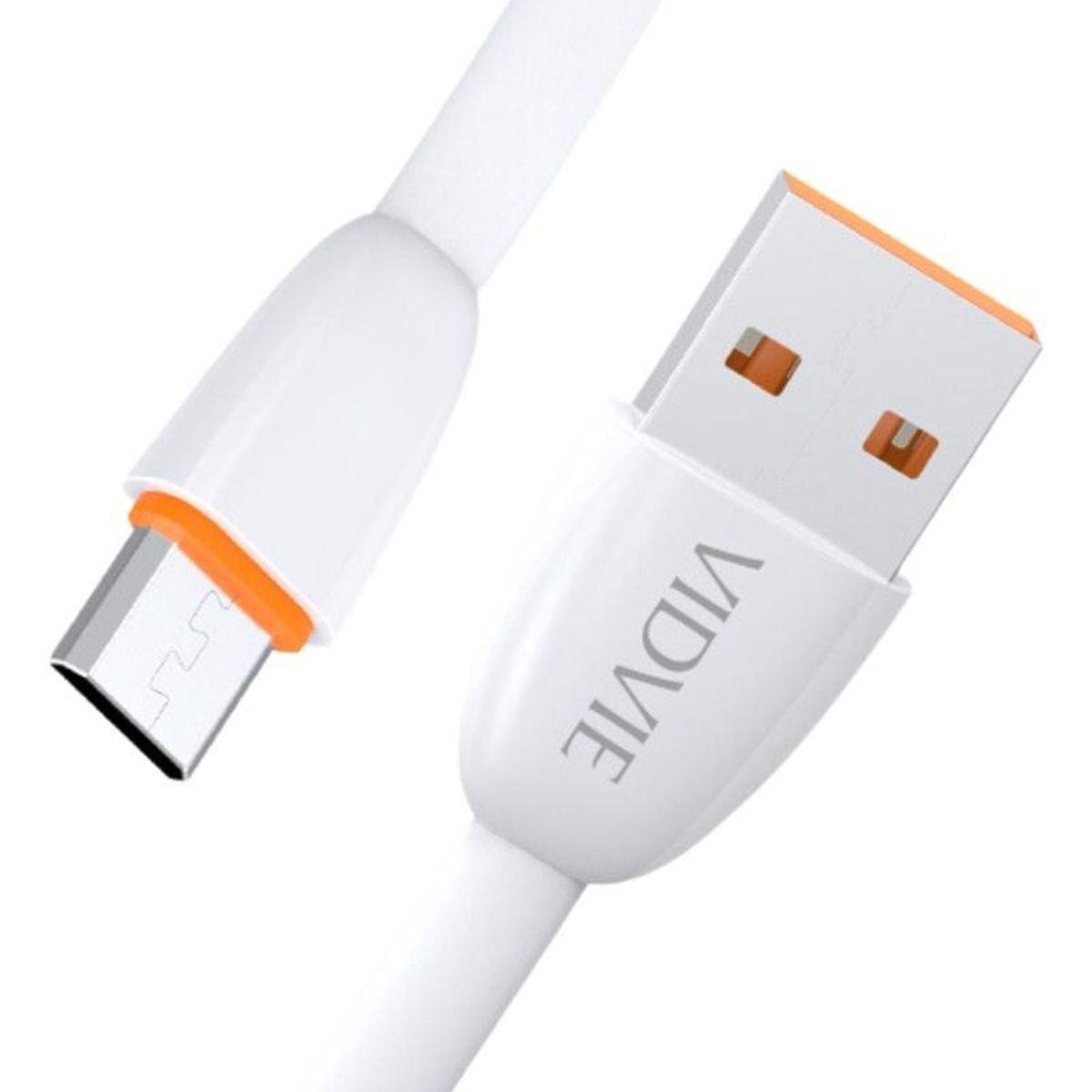 GENERICO - Cable Micro USB 1 Metro Blanco para Dispositivos Android