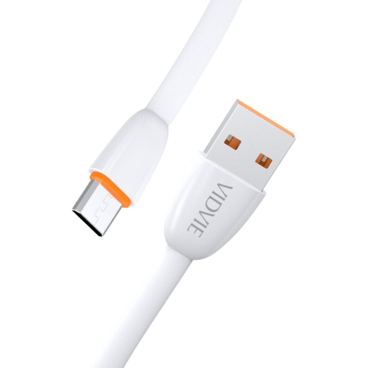GENERICO - Cable Micro USB 1 Metro Blanco para Dispositivos Android