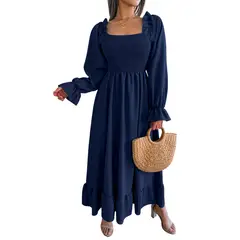 BLWOENS - Vestidos casuales de para mujeres - Azul