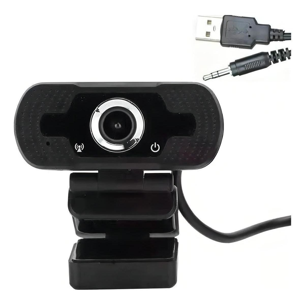 GENERICO - Cámara Webcam USB con Micrófono para Videoconferencias